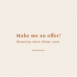 Donating in one to two days. Make offer!
